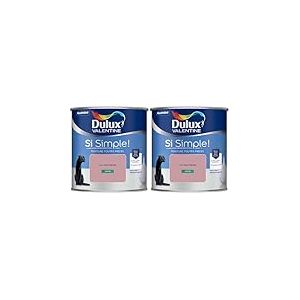 Dulux Valentine Peinture Si Simple Peinture Int&eacute;rieure Toutes Pi&egrave;ces - Peinture Mur et Plafond, Porte et Plinthe - Couleur : Le Rose Intense - 0,5 L (Lot de 2)