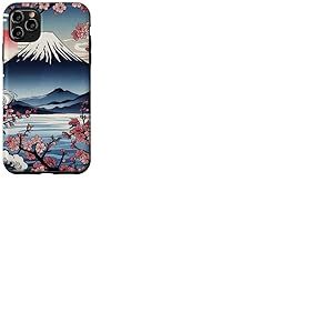 Arbre Japonais Sakura Garden Geisha Mount Fuji Cherry Blossom Tree Coque pour iPhone 11 Pro Max