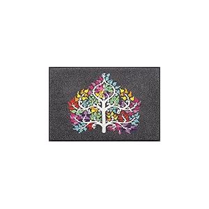 Wash+Dry Tapis de Sol, Tree Heart 50x75cm, intérieur et extérieur, Lavable