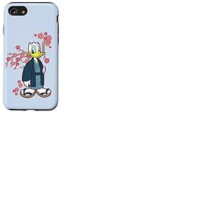 Disney Donald Duck in Kimono Cherry Blossoms Spring Sakura Coque pour iPhone SE (2020) / 7 / 8