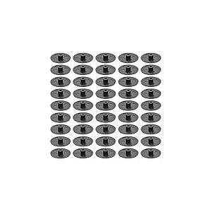cyclingcolors 50x Cache vis capuchon Plastique t&ecirc;te Plate CHC et FHC 15mm 6 pans Creux Allen SW4 Hexagonal protection bouchon recouvrement meuble, noir