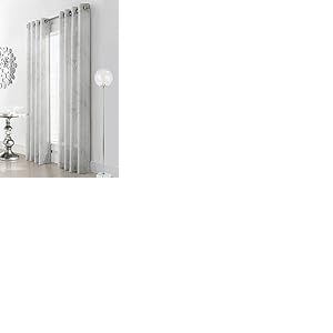 LOFT LIVING Tessa Rideau Semi-Transparent imprimé Floral 127 x 213,4 cm en Gris