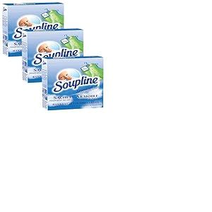 SOUPLINE Sachets Armoire Rafra&icirc;chissants, Parfum Air Frais, D&eacute;sodorise et Parfume votre Linge Pendant 6 Semaines, Neutralise les Odeurs, 1 Bo&icirc;te avec 3 Sachets (Lot de 3)