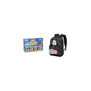 Funko Bitty Pop Disney Mickey/Minnie/Pluto &ndash; Set de Mini-Figurines 2,2 cm, Sac &agrave; Dos Disney Mickey Year HS Fan 2.2 31&times;44 cm Noir
