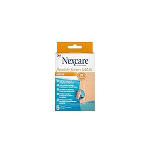 Nexcare Flexible Foam MAXI Active plasters, 50 mm x 101 mm, 5/Pack