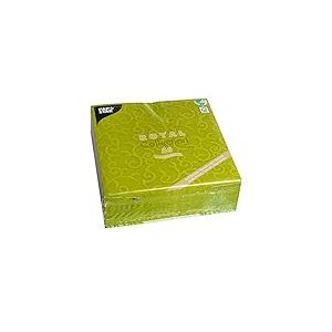 Papstar 50 Serviettes Royal Collection Pliage 1/4 40 cm x 40 cm Vert Olive CASALI, # 84883
