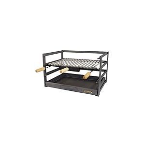 IMEX El Zorro 71479.0 tiroir Barbecue avec grille, noir, 72 x 41 x 35 cm