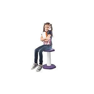 VEVOR Tabouret Oscillant avec Coussin en Éponge, Tabouret Dynamique Capacité de Charge 70 kg, Siège Ergonomique, pour Amélioration de la Concentration et de la Posture, pour Écoles Bureau, Violet
