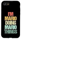 Je suis Mario qui fait des choses avec Mario - Un dicton drôle de nom cool Mario Coque pour iPhone SE (2020) / 7 / 8