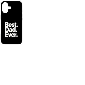 Design Graphique Best Dad Ever Bold Minimal Typographie Coque pour iPhone 17