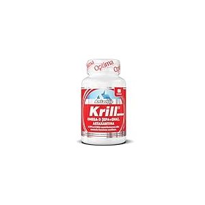 OPTIMA NATURALS Antartic Krill Superb 60 capsules complément alimentaire à base d'extrait de crustacé krill. Riche en acides gras oméga-3 (EPA et DHA)