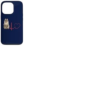 American Curl Cat Heartbeat EKG Funny Cats & Kitten Lovers Coque pour iPhone 13 Pro