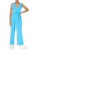 The Drop Combinaison portefeuille sans manches pour femme, bleu oc&eacute;an, par @caralynmirand, taille XXL, grande taille