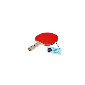 HUDORA Raquette de ping-Pong Game - Paddle de Tennis de Table de Haute qualité avec revêtement de Tournoi ITTF Karate - Raquette de ping-Pong en Bois pour débutants & Professionnels