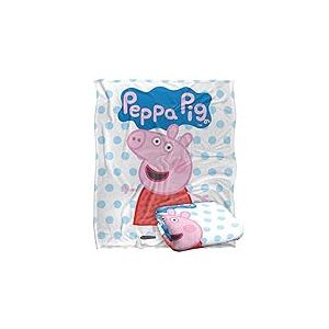 Peppa Pig - Couverture Soyeuse pour Enfants, 152 x 127 cm Peppa Suzy Candy Friends