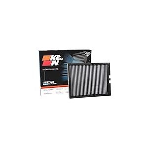 K&N Filtre à Air d'Habitacle (2 pièces) compatible avec Jeep Wrangler 2.8, 3.6, 3.8 2011-2017 (VF1010)
