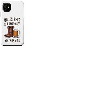 Boots Beer & Two Step — Country Line Dancing Western Coque pour iPhone 11