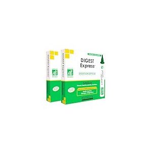 DIGEST EXPRESS BIO • Digestion difficile • Plantes BIO • Enrichi en huiles essentielles BIO • 7 ampoules • Fabriqué en France • Nutrigée (Lot de 2)