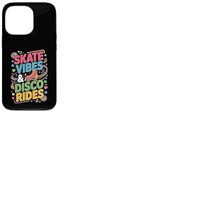 SKATE VIBES DISCO RIDES Colorful Music Party Quad Skater Art Coque pour iPhone 13 Pro