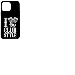 I Love Clubstyle Moto Rider Rétro Vintage Vieilli Coque pour iPhone 13 Pro Max