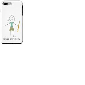 Funny Women Basson Girl Bassoonist Basson Player Coque pour iPhone 7 Plus/8 Plus