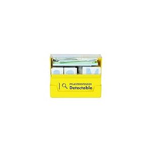 Söhngen Detectable 1009981 Distributeur de pansements garni Jaune fluo 16 x 12,2 x 5,7 cm