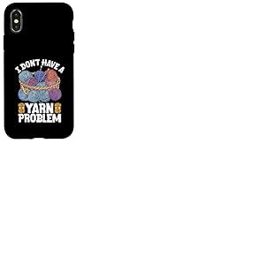 Panier à fil coloré avec aiguilles à tricoter Coque pour iPhone X/XS