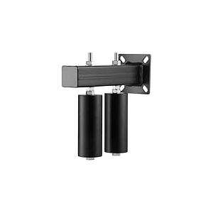 VEVOR Kit Portail Coulissant, Quincaillerie Porte Roulante avec Support Forme T, Rouleaux Guidage de Portail Coulissant Robustes Réglables Universels, pour Portails Coulissants, Portes Roulantes, Noir