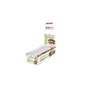 LA BARRE FIT EAFIT | Chocolat/Amande Vegan| 33% de proteine - 98 Kcal par barre protéinée - Riche en protéines - Faible en sucres - Riche en fibres |Musculation,fitness,sport | Présentoir de 32 barres