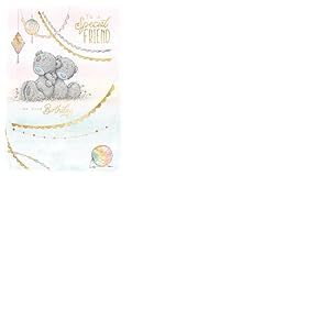 Me To You Carte d'anniversaire Tatty Teddy Special Friend With Lanterns, 12,7 x 17,8 cm - Collection officielle