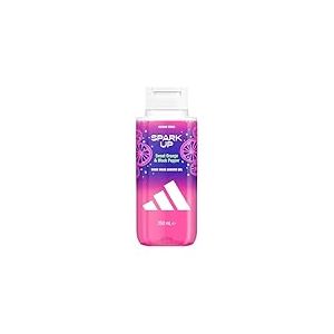 adidas Vibes Spark Up Gel douche, 250 ml, lot de 1, notes d&rsquo;orange sucr&eacute;e et de poivre noir, parfum unisexe