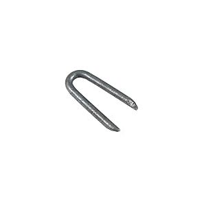 Flandria 100 Crampillons Clous en U - Acier Galvanisé 27 mm Ø 3mm Pour Fixer Clôture, treillis, grillage...