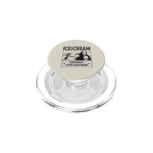 Homme masqué avec de la crème glacée – « Everybody Loves IceSCream » PopSockets PopGrip pour MagSafe