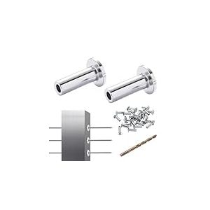 VEVOR Manchons de protection acier inoxydable T316 pour garde-corps 121PCS câble métallique 1/8" T316 qualité marine, avec foret Installation facile pour bricolage de balustrade, garde-corps, argent