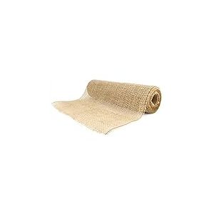 D.RECT Toile de Jute Rouleau Brun 30x500cm - Ruban Jute Naturel pour la Fleuristerie et la Décoration - Rouleau Toile de Jute Les Emballages Cadeaux