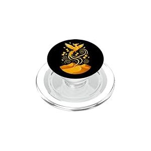 Origami Phoenix Spirale Sablier Désert Illustration PopSockets PopGrip pour MagSafe