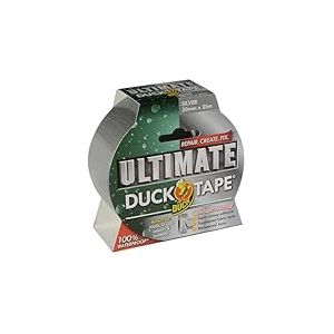 Duck Tape Ruban adhésif ultime étanche pour réparation de conduits et de tissus - Argenté - 50 mm x 25 m