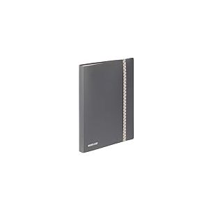 VIQUEL - Porte-Vues 120 Vues A4 BUSINESS CLASS - Protège-Documents en Plastique Résistant - 60 Pochettes - Idéal pour le bureau ou la maison - Gris