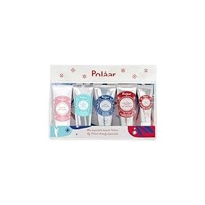 Polåar - Trousse Découverte formats voyage - Baume Démaquillant 20 ml + Crème Hydratante 20ml + Crème Nuit Revitalisante 15 ml + Crème Mains 25 ml + Baume Lèvres 10 ml - Naturel, Made in France
