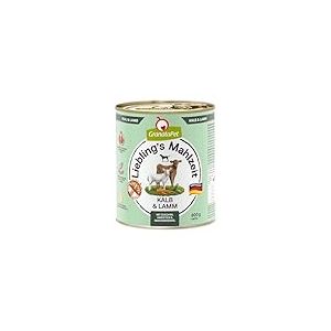 GranataPet Liebling's Mahlzeit Kalb & Agneau Nourriture Humide pour Chien sans céréales et sans Sucre ajouté 6 x 800 g