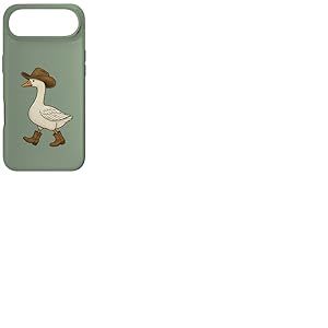Cowboy Goose Funny Western Walking Boots Chapeau Humour Coque pour iPhone Air