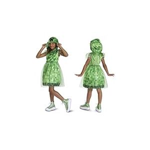 Minecraft &ndash; D&eacute;guisement Enfant Creeper avec Robe Verte &agrave; Capuche et D&eacute;tails Pixelis&eacute;s &ndash; Taille M (7 &agrave; 8 Ans) &ndash; Licence Officielle du Jeu Vid&eacute;o &ndash; Costume pour Halloween, Cosplay et F&ecirc;tes D&eacute;guis&eacute;es