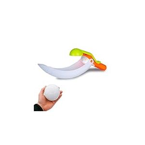 JAMARA 461162 Snow Play - Lance-Boule de Neige 2 en 1 - Jouet &agrave; Neige - Catapulte d'ext&eacute;rieur - Id&eacute;e Cadeau pour gar&ccedil;ons et Filles - Plastique r&eacute;sistant aux Chocs - Boules de Neige d'environ 7 cm de