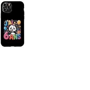 Enfant Panda Enfant 6 ans Anniversaire Garçon Fille Panda Coque pour iPhone 11 Pro
