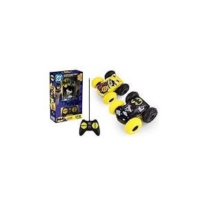 TURBO CHALLENGE - Flip Batman Vs Robin - Licence Officielle DC Batman - Cascade - 096644 - Voiture T&eacute;l&eacute;command&eacute;e - Jaune - Plastique - Jouet Enfant - Cadeau - Double Face - &Agrave; Partir de 3 Ans