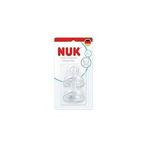 NUK T&eacute;tines pour biberons First Choice, 6 mois et plus, contr&ocirc;le du d&eacute;bit