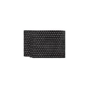 Couvre-lit Paoletti Henley – Jeté de lit matelassé de Luxe en Coton mélangé Point de Croix (Noir - 235x235cm)