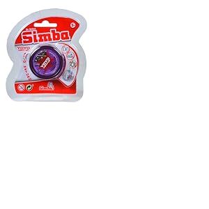 Simba 107230569 - YoYo Light-um, 3 Couleurs Assorties, Un Seul Article est livré, avec Effet Lumineux, Roue Libre, Cordon de Rechange, à partir de 5 Ans, Vert