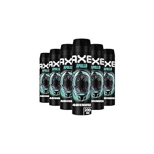 AXE - Déodorant Homme Spray - Apollo - 48h non-stop frais - Parfum sauge et bois de cèdre - lot 6x200ml