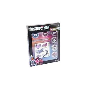 Nice Group - Monster High Glitter Tattoo Kit de Tatouages et Poudre de Paillettes pour Enfants